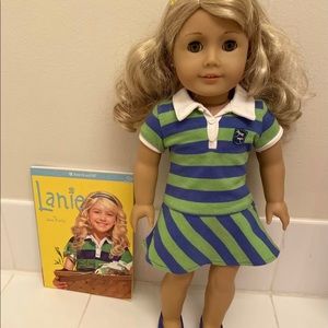 Retired American Girl Lanie Doll + book. 2010 Girl of the Year!